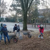 Grünes Klassenzimmer an der Außenstelle